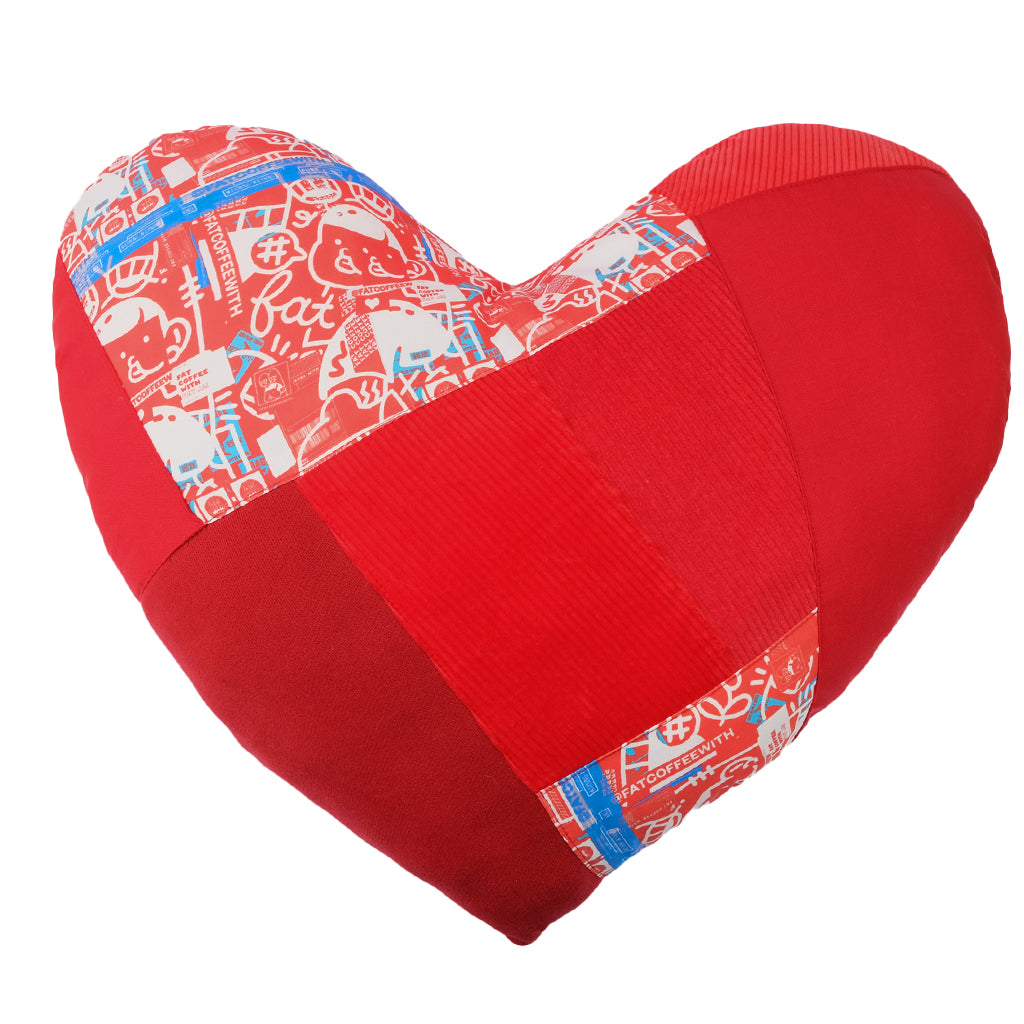 Patchwork Heart Shape Cushion