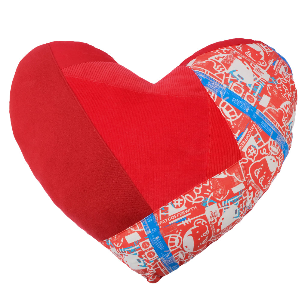 Patchwork Heart Shape Cushion