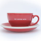 FAT COFFEE WITH LOVERAMICS 250ml Cappuccino Cup & Saucer