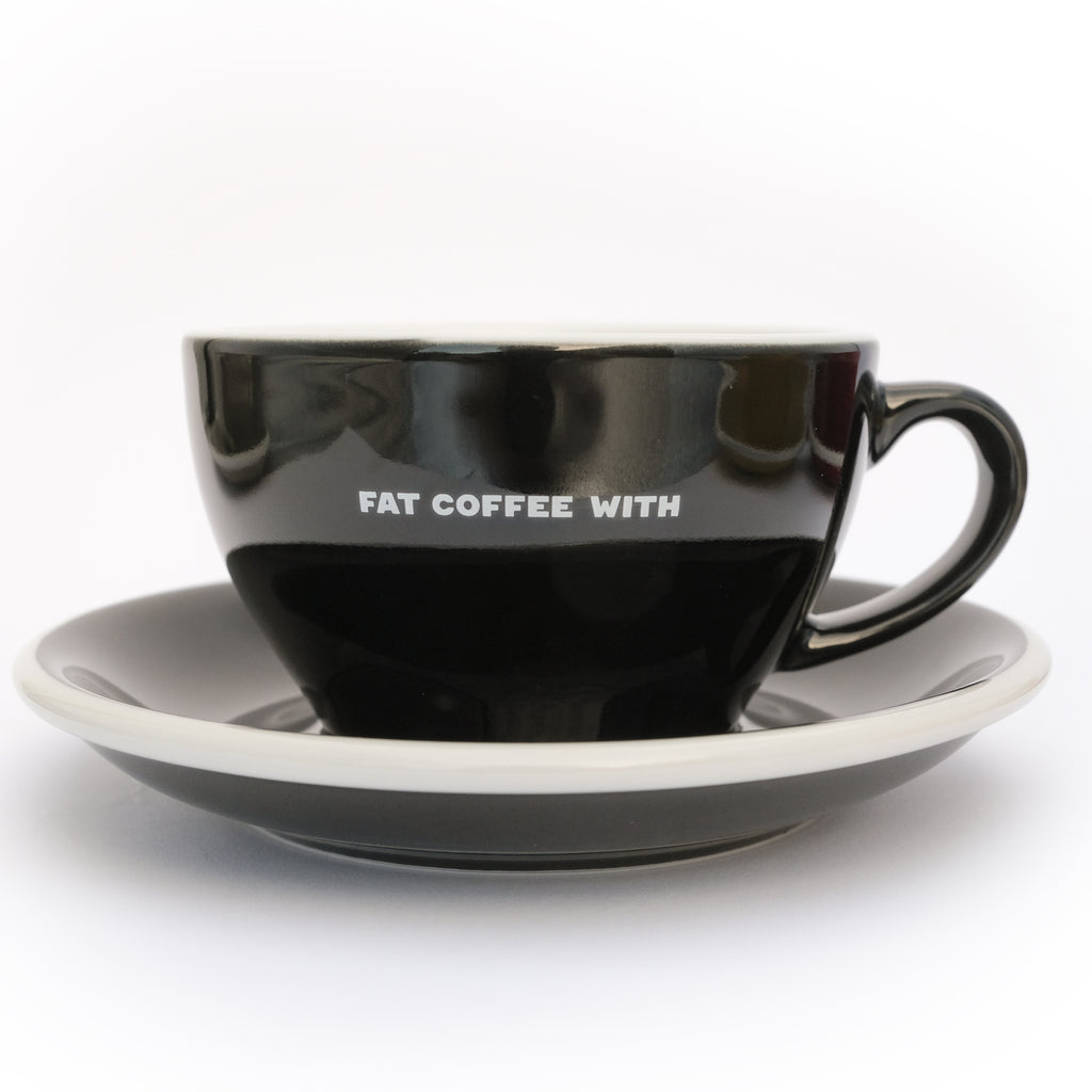 FAT COFFEE WITH LOVERAMICS 250ml Cappuccino Cup & Saucer
